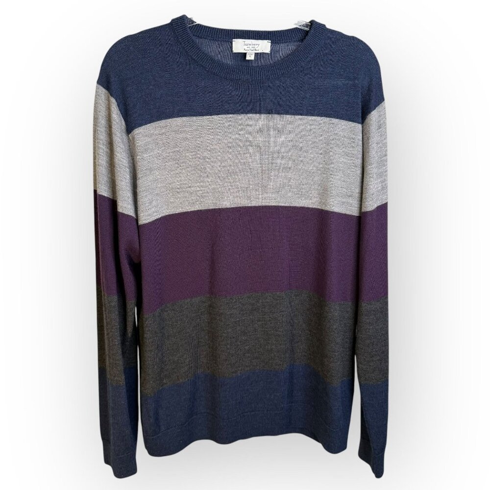 Turnbury‎ Multicolor Stripe Merino Wool Sweater